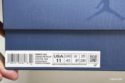 Hyperoad Ma Jordan x “Diffused Air AJ5 Maniere x 5 A Blue 0913